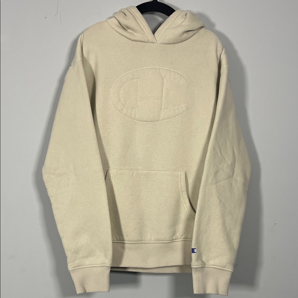 Champion Kids‎ Off-White Cream Stylish Sweatshirt Hoodie Boys Size Small